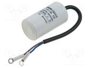 Capacitor: polypropylene; motors, run; 8uF; 450V; Ø35x60mm; ±5% SR PASSIVES