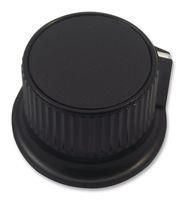 KNOB, 28MM, BLACK, CAP 6 SHAFT