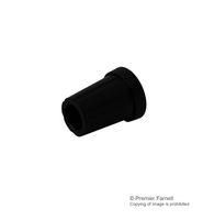 KNOB, 15MM, BLACK, 6MM DIA SHAFT