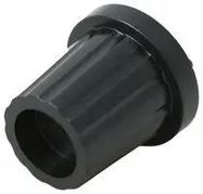KNOB, 19MM, BLACK, 6.4 DIA SHAFT