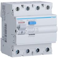 Current drain relay Hager CD426J (AC, 25A, 4P, 30mA, 230V)