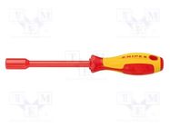 Screwdriver; insulated; 6-angles socket; HEX 8mm; 1kVAC; VDE KNIPEX