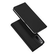 Dux Ducis Skin Pro Case for Sony Xperia 10 V Flip Card Wallet Stand Black, Dux Ducis