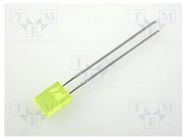 LED; rectangular; 5x2mm; yellow; 2÷8mcd; 110°; Front: flat; 20mA KINGBRIGHT ELECTRONIC