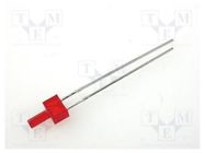 LED; 2mm; red; 5÷10mcd; 70°; Front: flat; 4.8x2.5mm; THT; 2÷2.5VDC KINGBRIGHT ELECTRONIC