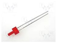 LED; red; 2mm; 5÷10mcd; 70°; Front: flat; 4.8x2.5mm; THT; 2÷2.5VDC KINGBRIGHT ELECTRONIC