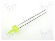 LED; 2mm; yellow; 3÷8mcd; 70°; Front: flat; 2.1÷2.5V; 4.8x2.5mm; THT KINGBRIGHT ELECTRONIC