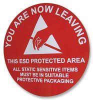 SIGN, FLOOR, ESD, 30CM