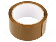 Packing tapes; L: 60m; Width: 48mm; brown; acrylic PLAST