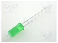 LED; 5mm; green; 1÷4mcd; 100°; Front: flat; 2.2÷2.5VDC; No.of term: 2 KINGBRIGHT ELECTRONIC