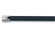 CABLE TIE, 152MM, SS, 250LB, BLK, PK100