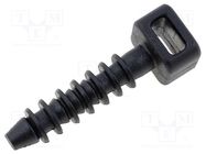 Peg; polyamide; UL94V-2; black; H: 24.3mm; H1: 6.1mm; L: 9.7mm; W: 6mm KSS WIRING