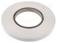 Tape: fixing; W: 12mm; L: 50m; Thk: 0.13mm; double-sided; acrylic 