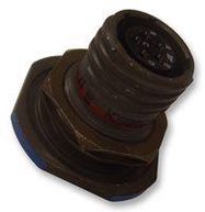 CIRCULAR CONNECTOR, RCPT, 17-6, JAM NUT