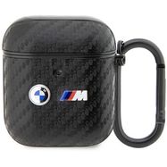 BMW BMA2WMPUCA2 AirPods 1/2 cover black/black Carbon Double Metal Logo, BMW