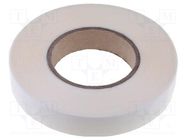 Tape: fixing; W: 25mm; L: 50m; Thk: 0.13mm; double-sided; acrylic 