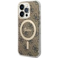 Guess GUHMP14LH4STW iPhone 14 Pro 6.1" brown/brown hardcase 4G MagSafe, Guess