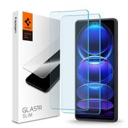 Spigen Glas.tR Slim Tempered Glass for Xiaomi Redmi Note 12 Pro 5G / 12 Pro+ 5G / Poco X5 Pro 5G - 2 pcs., Spigen