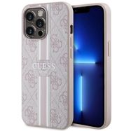 Guess GUHMP13XP4RPSP iPhone 13 Pro Max 6.7" pink/pink hardcase 4G Printed Stripes MagSafe, Guess