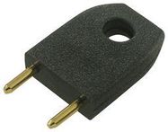 PLUG, SHORTING, 0.25", BLACK