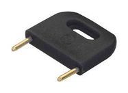 PLUG, SHORTING, 0.5", BLACK