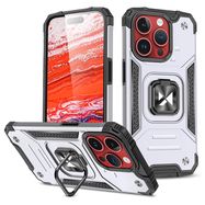 Wozinsky Ring Armor iPhone 15 Pro iPhone 15 Pro Ring Armor Case - Silver, Wozinsky