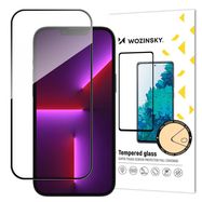 Full Screen Tempered Glass with Frame Case Friendly Wozinsky Full Glue iPhone 15 Pro - Black, Wozinsky