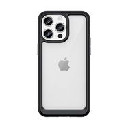 iPhone 15 Pro Outer Space reinforced case with a flexible frame - black, Hurtel