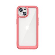 iPhone 15 Plus Outer Space reinforced case with a flexible frame - red, Hurtel