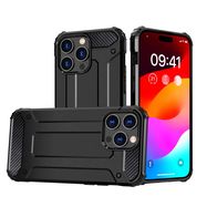 iPhone 15 Pro Hybrid Armor case - black, Hurtel