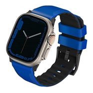 Uniq Linus Airosoft Silicone Strap for Apple Watch 1/2/3/4/5/6/7/8/SE/SE2/Ultra 42/44/45/49mm - Blue, UNIQ