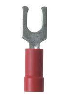 TERMINAL, FORK TONGUE, M4, 18AWG, RED