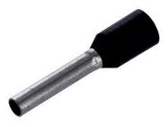 TERMINAL, WIRE FERRULE, 16AWG, BLK