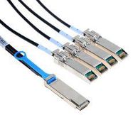 COMPUTER CABLE ASSY, QSFP+/SFP+ PLUG, 2M