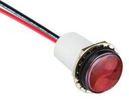 PANEL INDICATOR, 17.5MM, RED, 28VDC