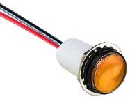 PANEL INDICATOR, 17.5MM, YELLOW, 28VDC