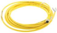 SENSOR CORD, 3P, M8 RCPT-FREE END, 5M