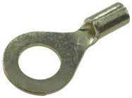 TERMINAL, RING TONGUE, 1/4IN, CRIMP