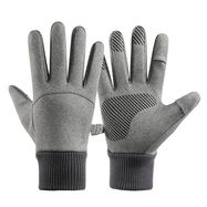 Men's insulated sports phone gloves - gray, Hurtel