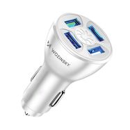 Wozinsky WCCAW 50W 4x USB-A QC car charger - white, Wozinsky