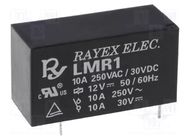 Relay: electromagnetic; SPDT; Ucoil: 5VDC; 12A; 12A/250VAC; LMR1 Recoy/RAYEX ELECTRONICS