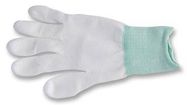 ESD PU TIP GLOVES, NYLON, M, PK10