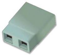 JUMPER SOCKET, GREY, 2.54MM, 2WAY