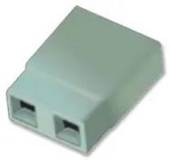 JUMPER SOCKET, GREY, 2.54MM, 2WAY