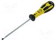 Screwdriver; slot; SL 4; Blade length: 125mm; Overall len: 220mm C.K