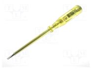 Voltage tester; insulated; slot; 4,0x0,6mm; Blade length: 100mm C.K