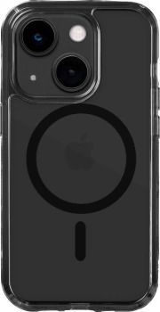 LAUT Crystal Matter - protective case for iPhone 14 Plus, compatible with MagSafe (black), LAUT