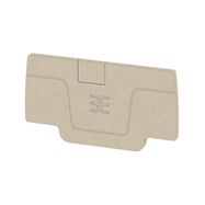 End plate AEP 2C 2.5, suitable for A2C, dark beige, Weidmuller