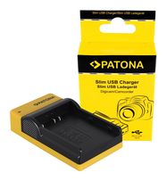 PATONA Slim micro-USB Charger f. Konica Minolta Nikon EN-EL3 Dynax 5D 7D Nikon EN-EL3 Minolta, PATONA