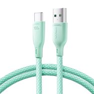 Joyroom Multi-Color Series S-A34 USB-A / USB-C cable 100W 1m - green, Joyroom